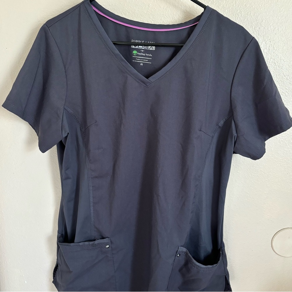 Two Purple Label Scrub Tops